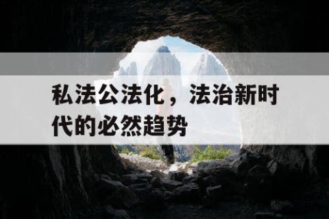 私法公法化，法治新时代的必然趋势