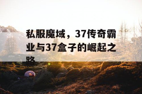私服魔域，37传奇霸业与37盒子的崛起之路
