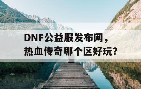 DNF公益服发布网，热血传奇哪个区好玩？