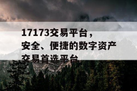 17173交易平台，安全、便捷的数字资产交易首选平台