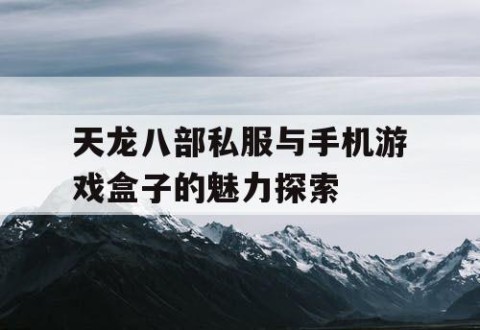 天龙八部私服与手机游戏盒子的魅力探索