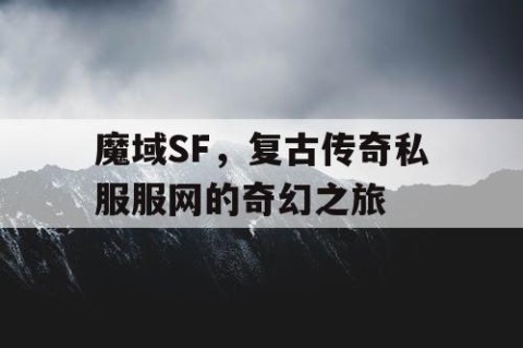 魔域SF，复古传奇私服服网的奇幻之旅