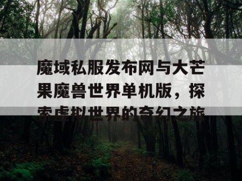 魔域私服发布网与大芒果魔兽世界单机版，探索虚拟世界的奇幻之旅
