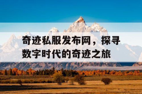 奇迹私服发布网，探寻数字时代的奇迹之旅