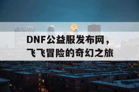DNF公益服发布网，飞飞冒险的奇幻之旅
