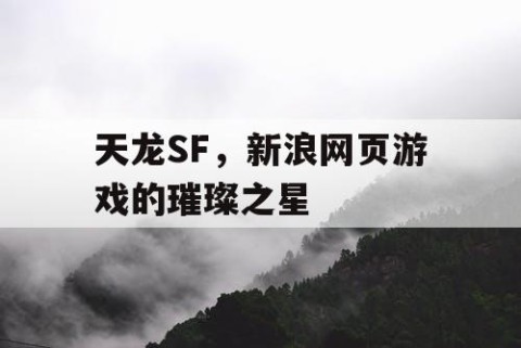 天龙SF，新浪网页游戏的璀璨之星