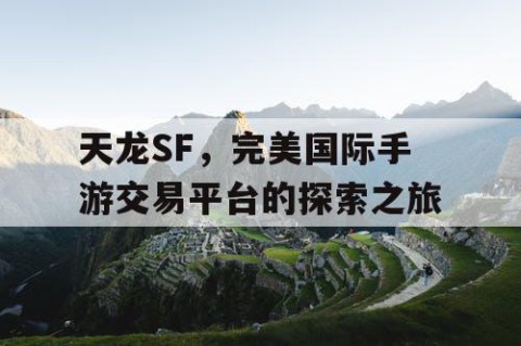天龙SF，完美国际手游交易平台的探索之旅
