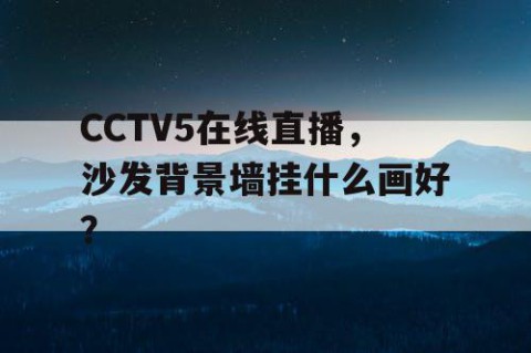 CCTV5在线直播，沙发背景墙挂什么画好？