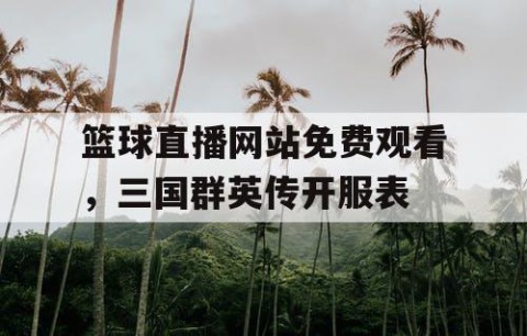 篮球直播网站免费观看,三国群英传开服表
