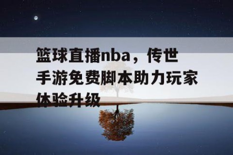 篮球直播nba,传世手游免费脚本助力玩家体验升级