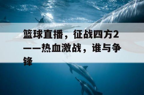 篮球直播，征战四方2——热血激战，谁与争锋