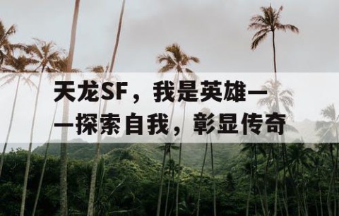 天龙SF，我是英雄——探索自我，彰显传奇