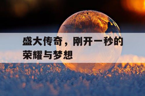 盛大传奇，刚开一秒的荣耀与梦想