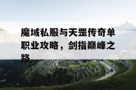魔域私服与天罡传奇单职业攻略，剑指巅峰之路