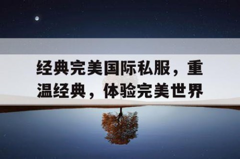 经典完美国际私服，重温经典，体验完美世界