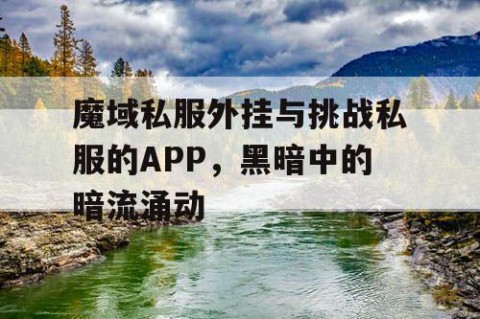 魔域私服外挂与挑战私服的APP，黑暗中的暗流涌动