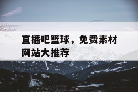 直播吧篮球，免费素材网站大推荐