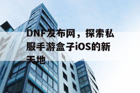 DNF发布网，探索私服手游盒子iOS的新天地