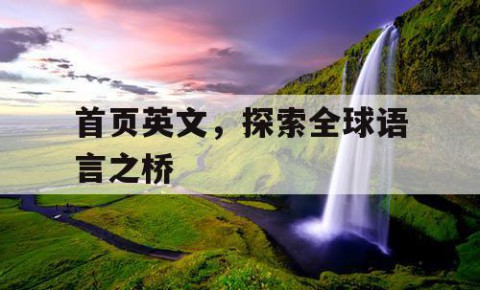 首页英文，探索全球语言之桥