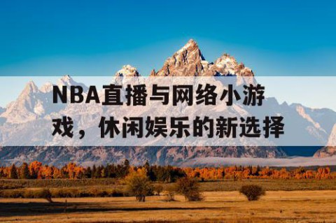 NBA直播与网络小游戏,休闲娱乐的新选择