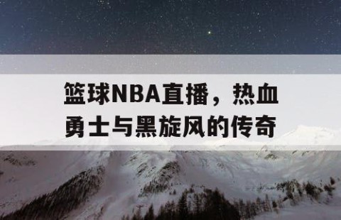 篮球NBA直播，热血勇士与黑旋风的传奇
