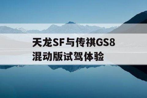 天龙SF与传祺GS8混动版试驾体验