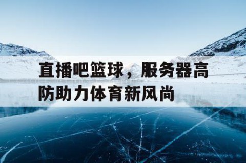 直播吧篮球，服务器高防助力体育新风尚