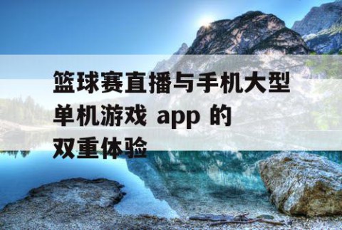 篮球赛直播与手机大型单机游戏 app 的双重体验