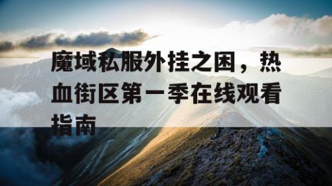 魔域私服外挂之困，热血街区第一季在线观看指南
