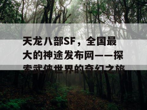 天龙八部SF，全国最大的神途发布网——探索武侠世界的奇幻之旅