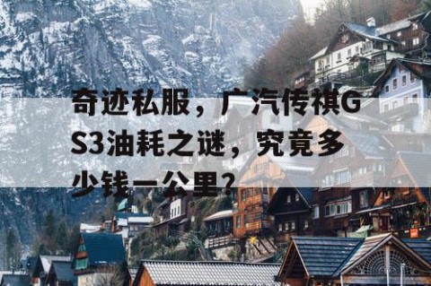 奇迹私服，广汽传祺GS3油耗之谜，究竟多少钱一公里？