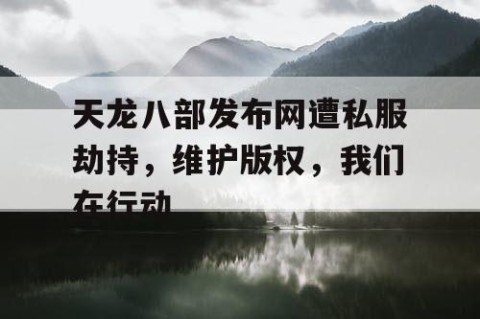 天龙八部发布网遭私服劫持，维护版权，我们在行动