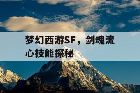 梦幻西游SF，剑魂流心技能探秘