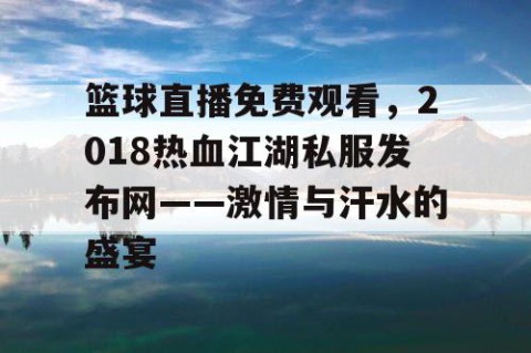 篮球直播免费观看,2018热血江湖私服发布网——激情与汗水的盛宴