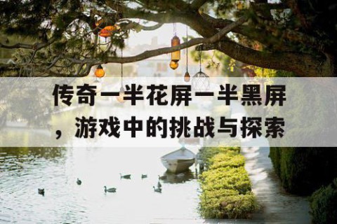 传奇一半花屏一半黑屏，游戏中的挑战与探索