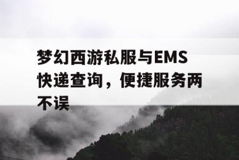 梦幻西游私服与EMS快递查询，便捷服务两不误