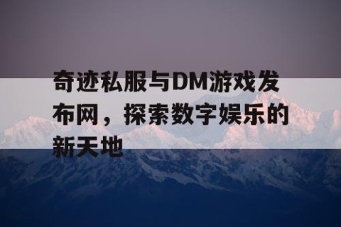 奇迹私服与DM游戏发布网，探索数字娱乐的新天地