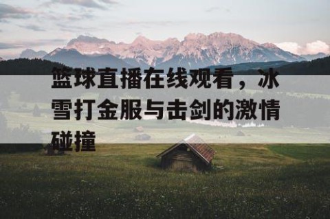 篮球直播在线观看,冰雪打金服与击剑的激情碰撞