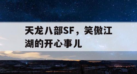 天龙八部SF，笑傲江湖的开心事儿
