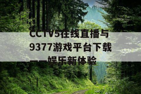 CCTV5在线直播与9377游戏平台下载——娱乐新体验