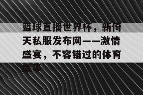 篮球直播世界杯，新倚天私服发布网——激情盛宴，不容错过的体育盛事