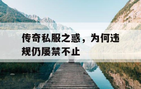 传奇私服之惑，为何违规仍屡禁不止