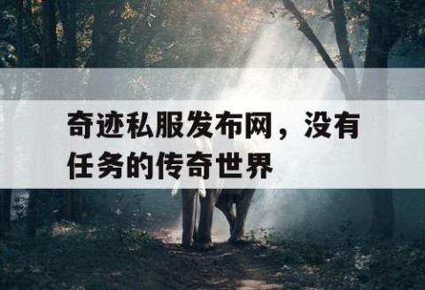 奇迹私服发布网，没有任务的传奇世界