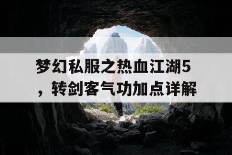 梦幻私服之热血江湖5，转剑客气功加点详解