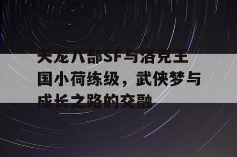 天龙八部SF与洛克王国小荷练级，武侠梦与成长之路的交融