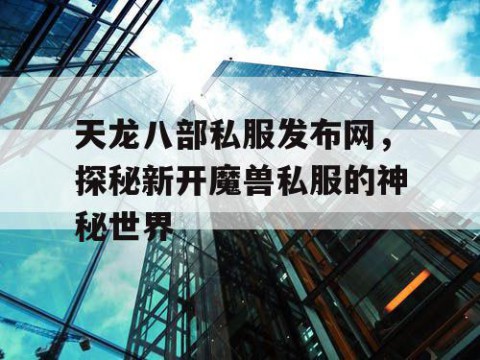 天龙八部私服发布网，探秘新开魔兽私服的神秘世界