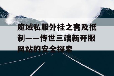 魔域私服外挂之害及抵制——传世三端新开服网站的安全探索