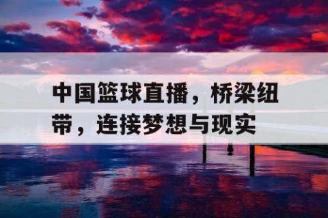 中国篮球直播，桥梁纽带，连接梦想与现实