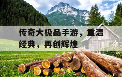 传奇大极品手游，重温经典，再创辉煌