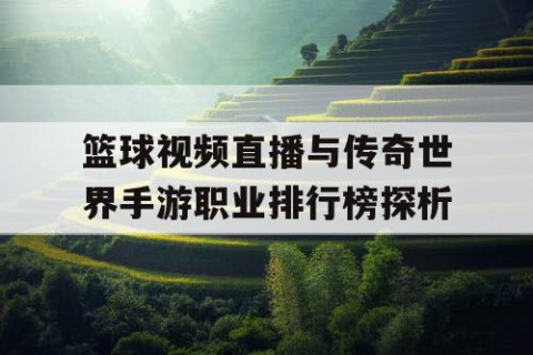篮球视频直播与传奇世界手游职业排行榜探析